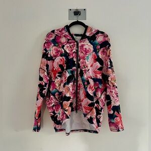 Lululemon Hold Your Om Secret Asana Secret Garden Full Zip Hooded Jacket Size 8